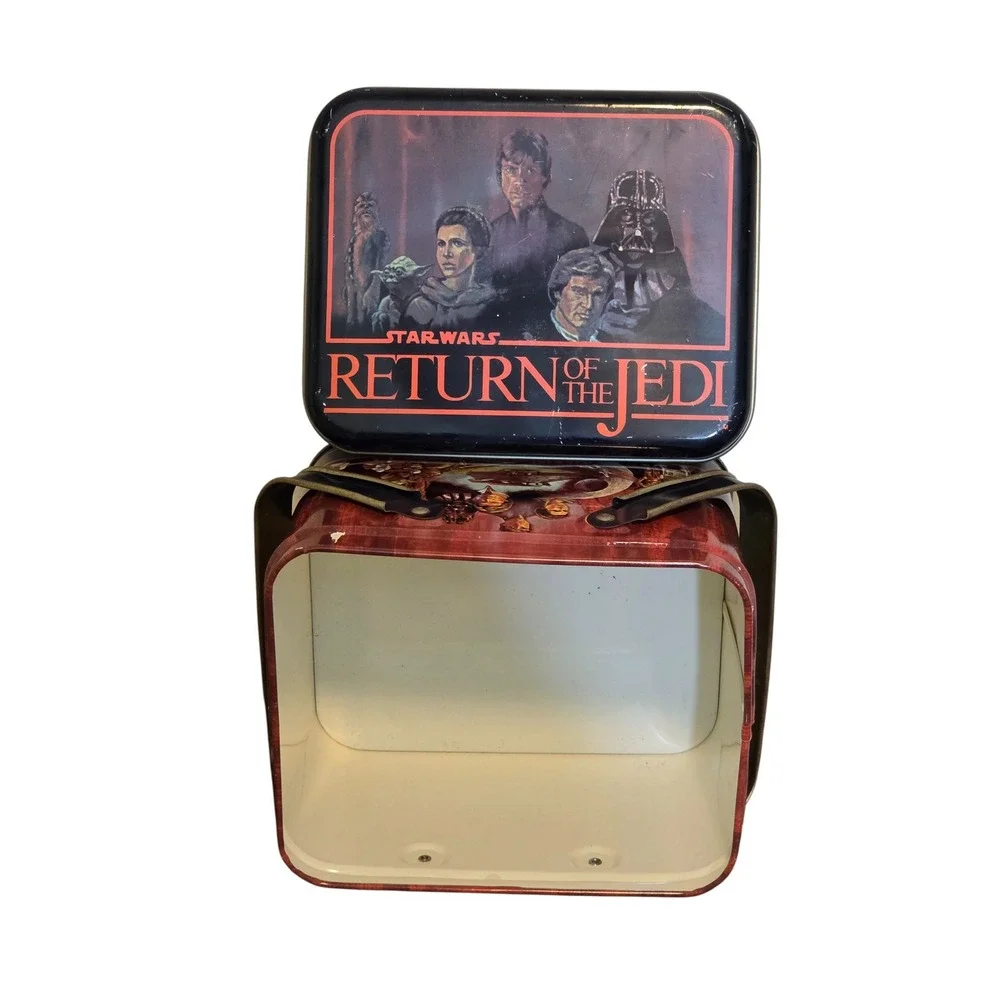 1983 Chein Star Wars Return Of The Jedi ROTJ Collectible Tin Box w/ Handles